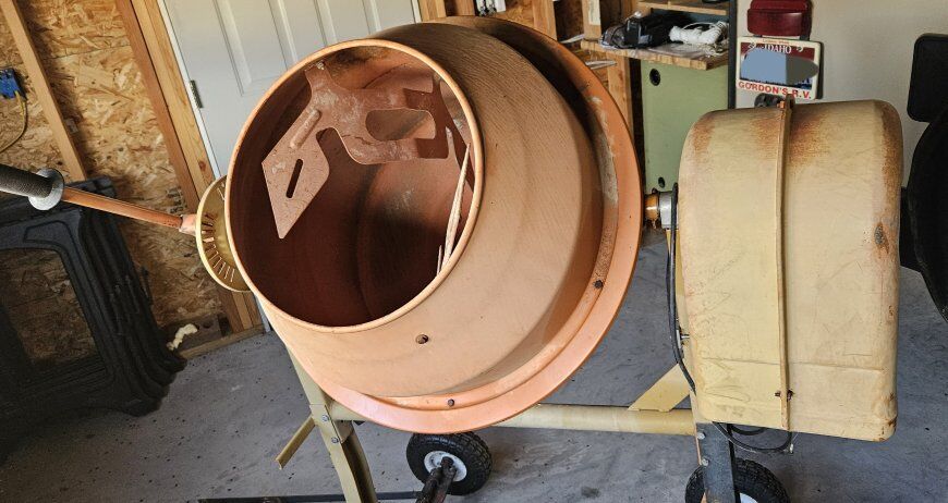 3.5 cu-ft electric cement mixer