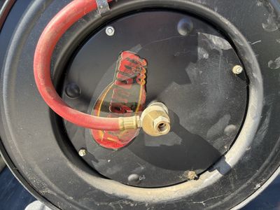 Red 100ft Retractable Air Compressor Hose Reel for Workshop Garage Automotive