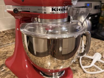 KitchenAid Artisan Stand Mixer Red with Stainless Steel Bowl