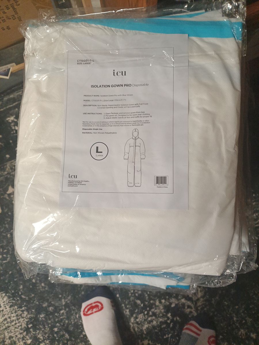 Disposable coveralls hazmat