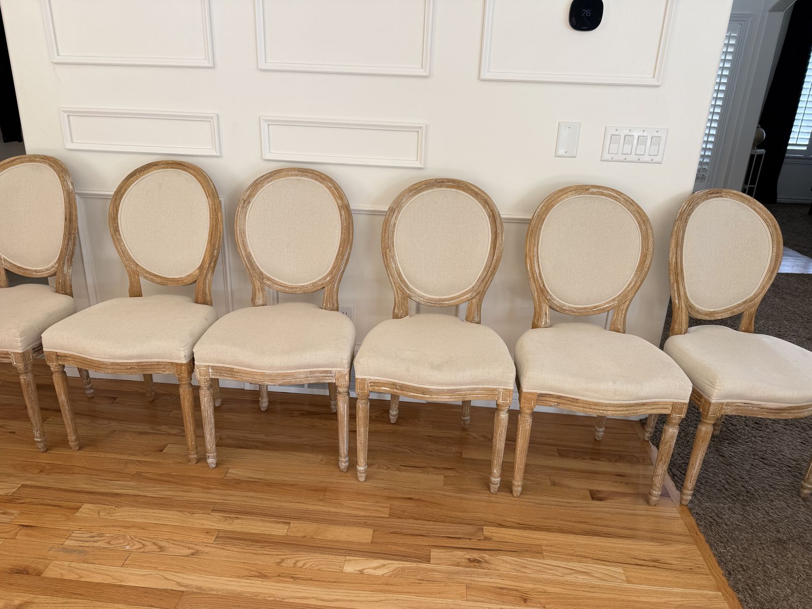 King Louis side chairs set of 6