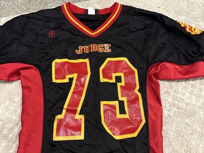 Judge Memorial High School #73 Football Jersey - Black/Red - Size Small