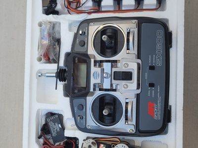 JR Sport SX600 6-Channel FM Remote Control System w/ Servos & Receiver for RC Airplanes