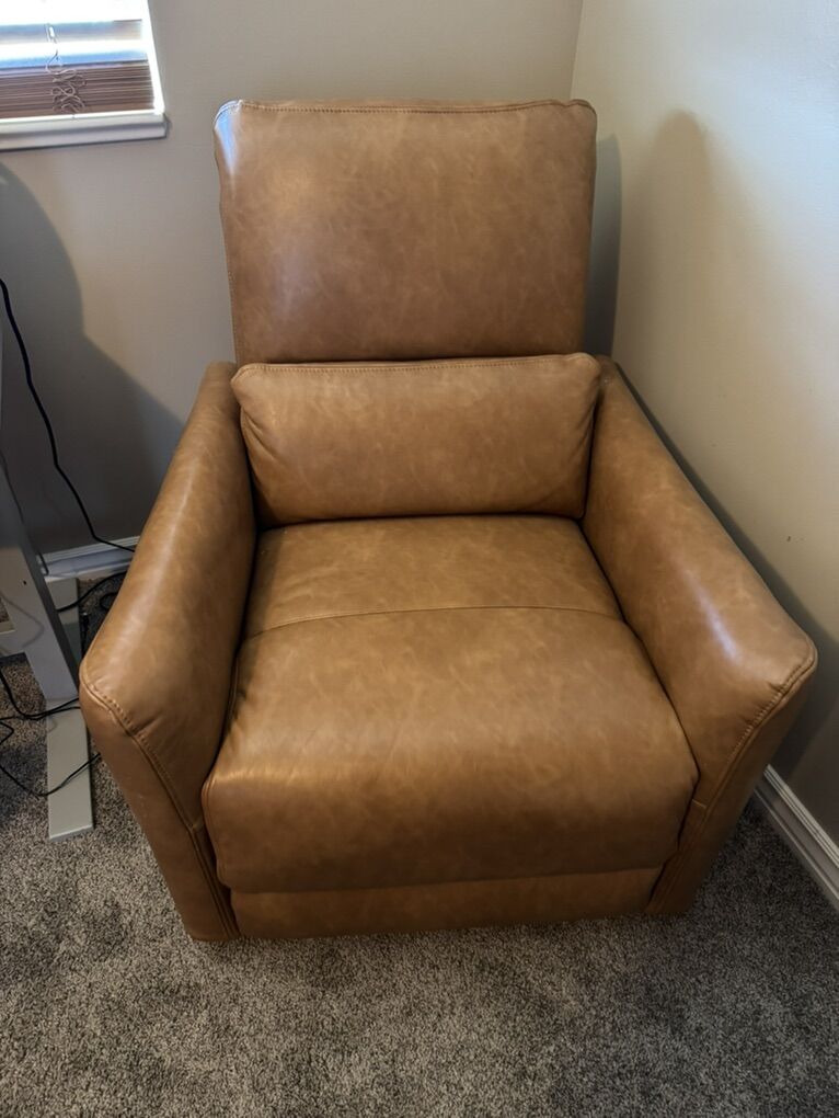 Faux Leather Recliner