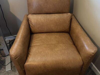 Faux Leather Recliner