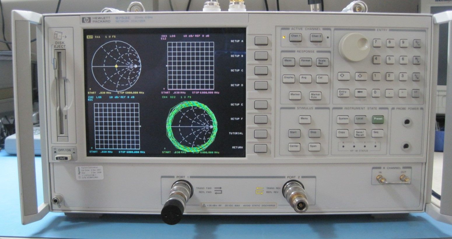 HP 8753E 30 KHz-6 GHz Network Analyzer