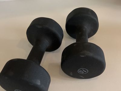 15lb neoprene dumbbells pair