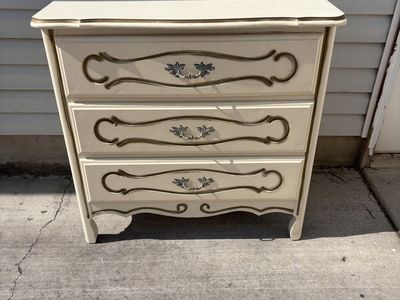 Darling Vintage Frenchie Small Dresser Or Oversized Nightstand