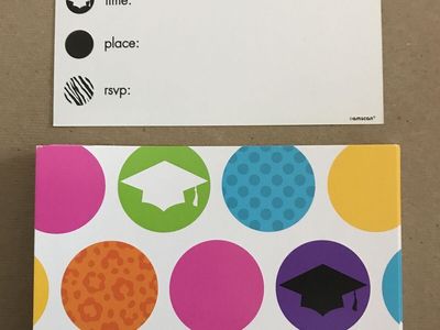 GRAD PARTY Invitation Cards 50 Count or Happy New Year Cards, Fall Scene Card & Tiger Christmas Cards