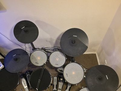 Alesis DM10 Custom 7-Piece Electronic Drum Set - Upgraded Gibraltar Rack & Hardware