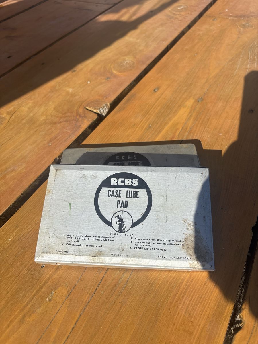 Vintage RCBS Case Lube Pad for Reloading