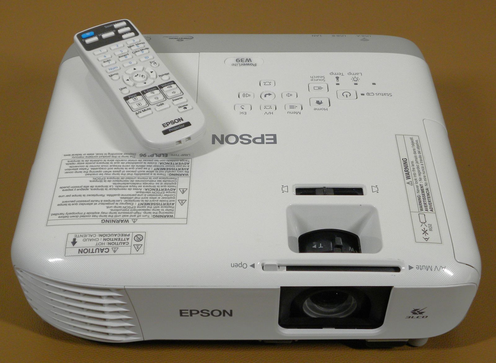 Epson Powerlite W39 3500 Lumens Projector