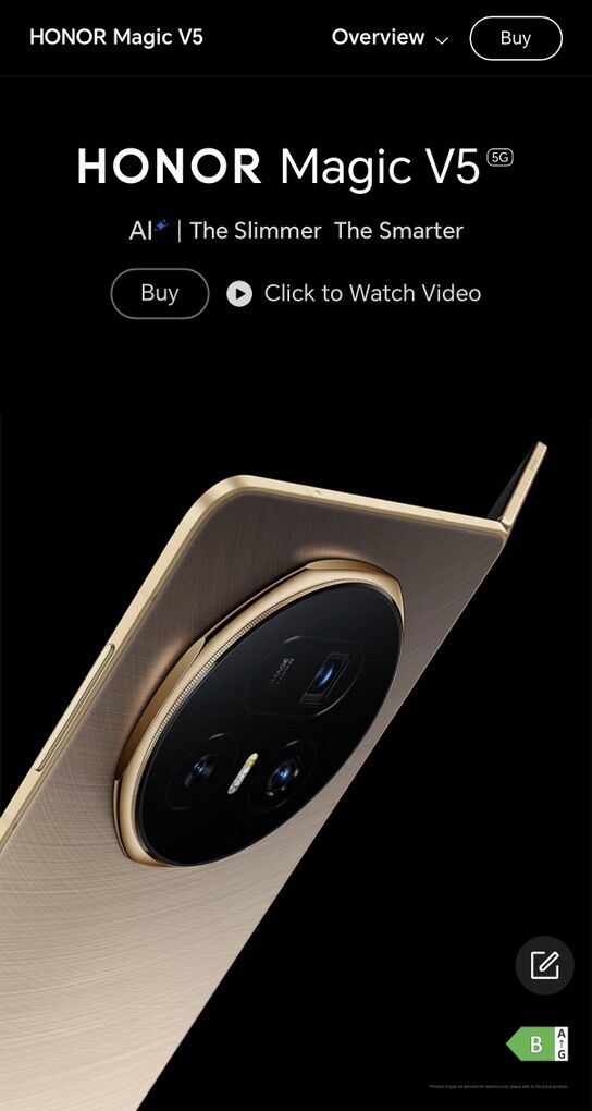 Honor Magic V5 5G (global Version) 16+512GB / Snow