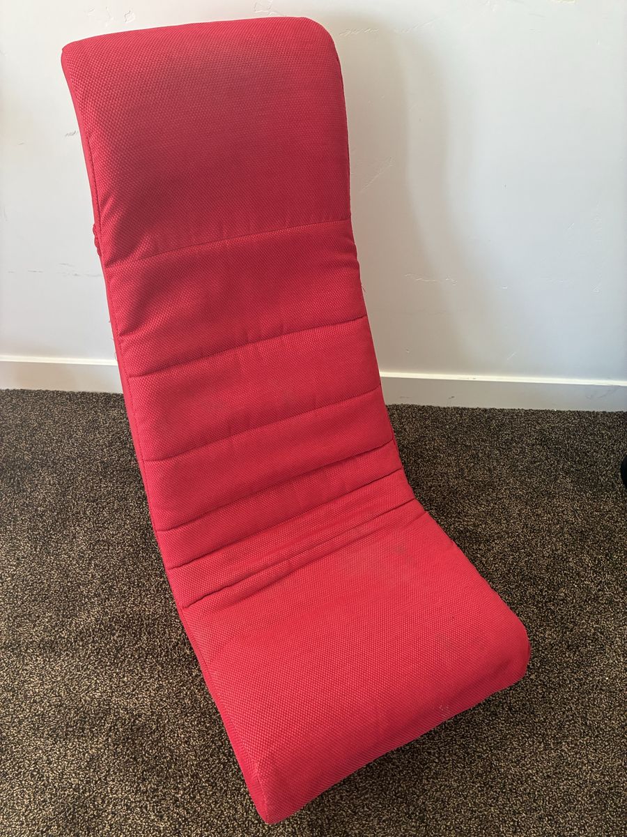 Red Banana Floor Chair Lounger - Versatile Seating for Gaming, Reading, Relaxation