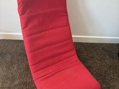 Red Banana Floor Chair Lounger - Versatile Seating for Gaming, Reading, Relaxation
