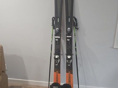 skis boots poles