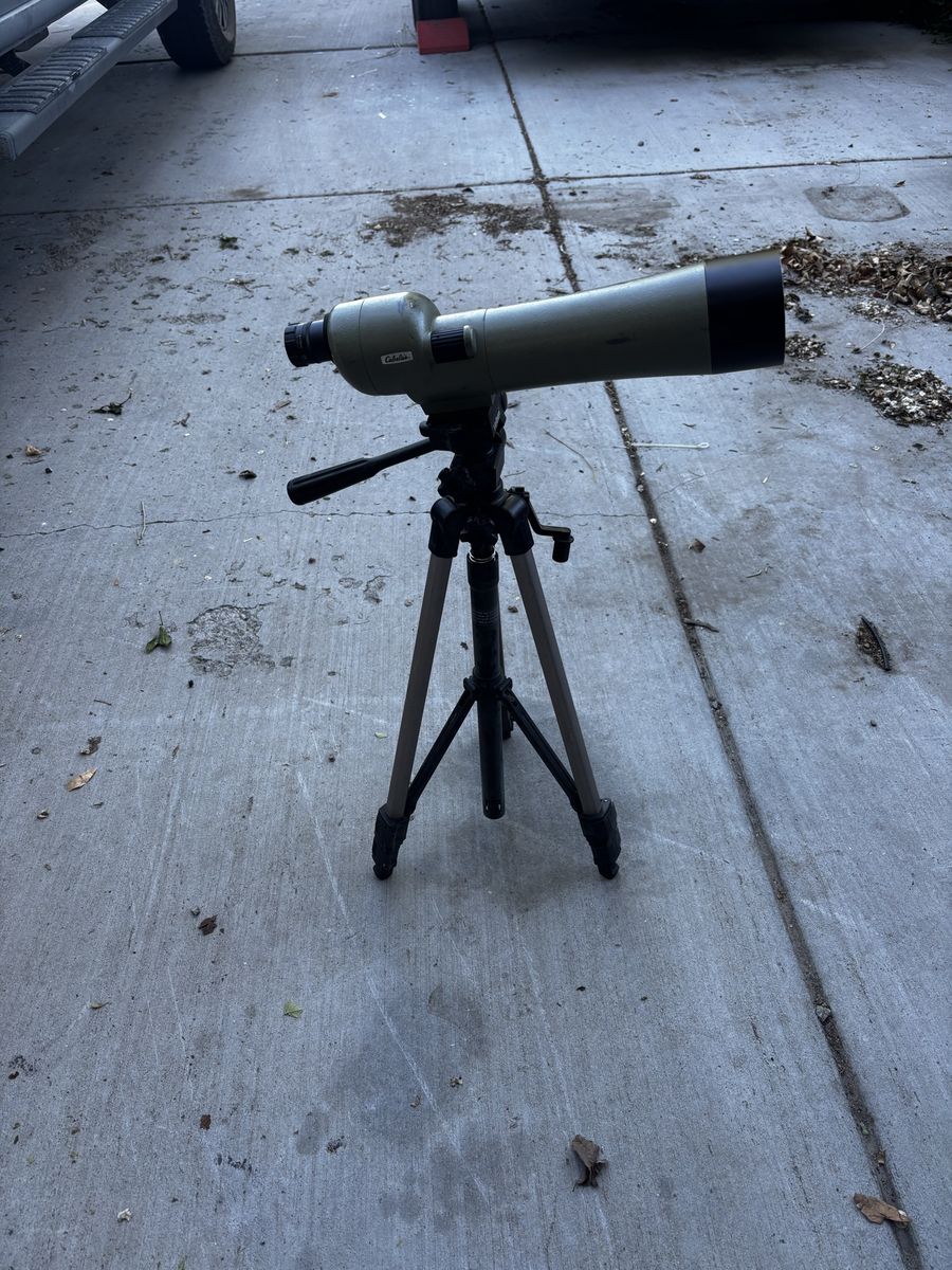 Optex vintage spoting scope 22x27 and window mount