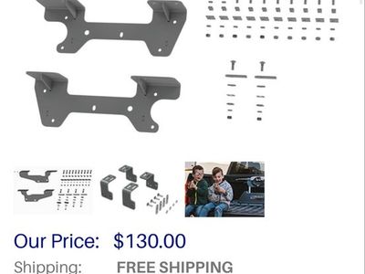 B&W RVR2504 5th Wheel Custom Installation Brackets for 2019-2023 Chevrolet/GMC truck