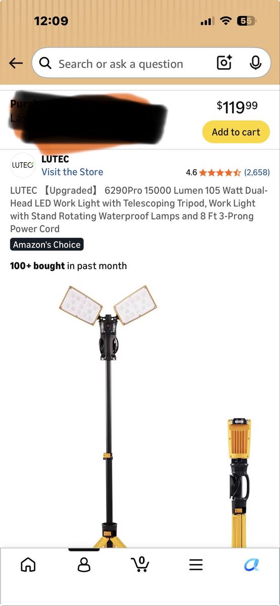 Lutec work light