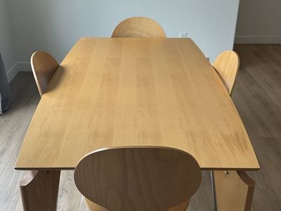 Dining table with chairs