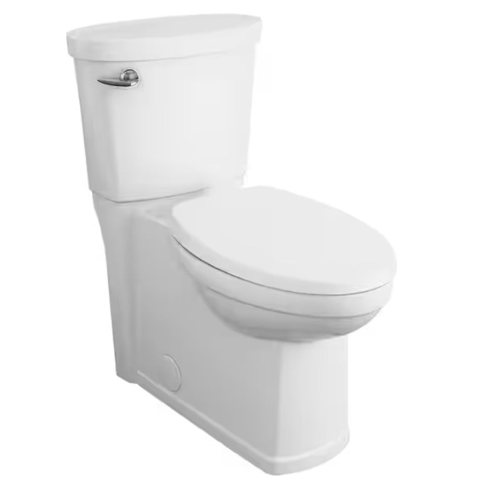 American Standard Cadet 3 Decor Tall Height 2-Piece 1.28 GPF Single Flush Elongated Toilet with Seat in White, Seat Included