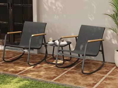 3-Piece Rocking Patio Set — Brand New