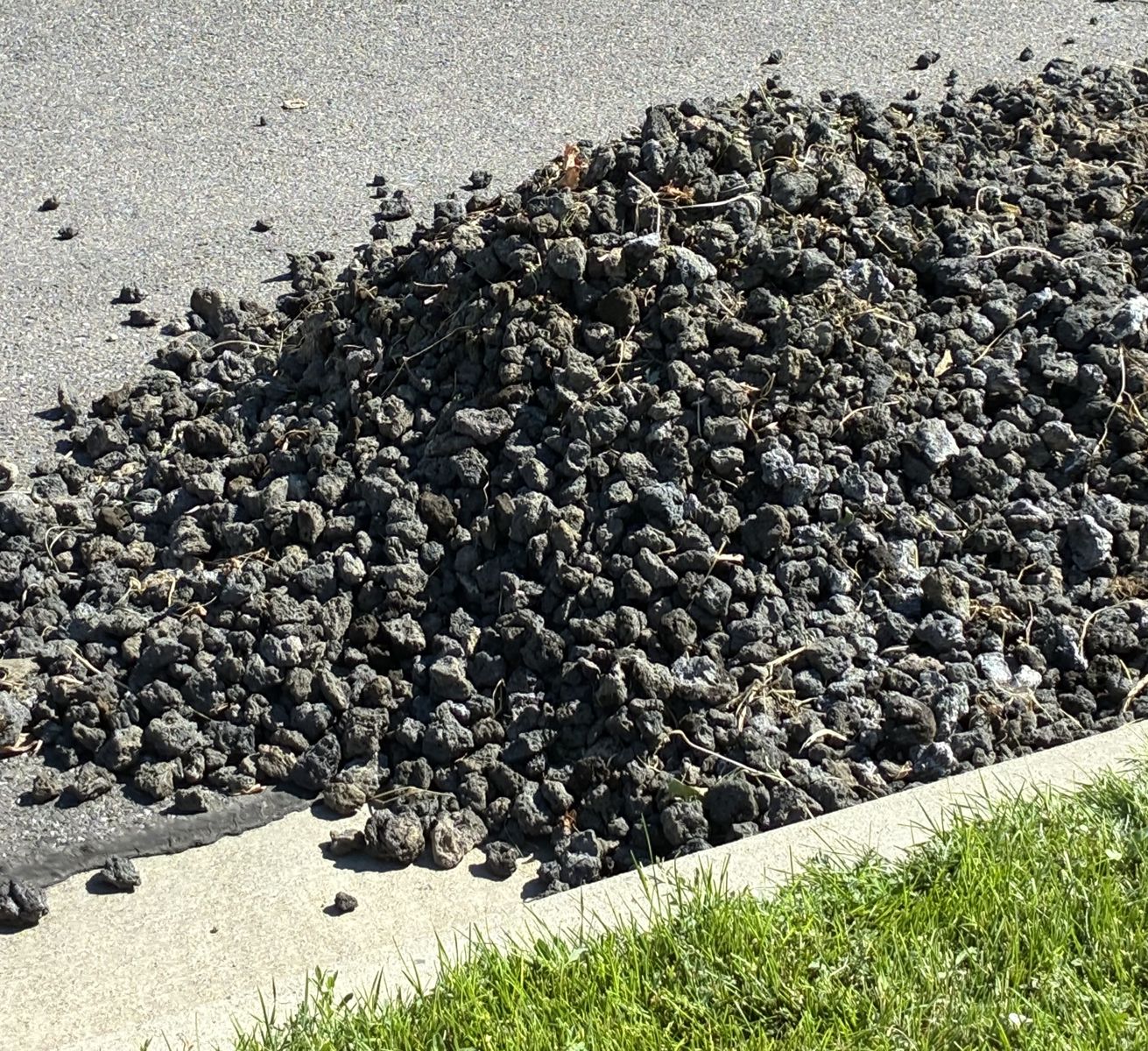 Free black lava rocks