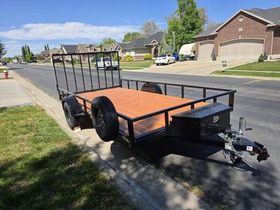 7x14 Rear Load Trailer for Rent-Hitch and Tie Down Straps Included