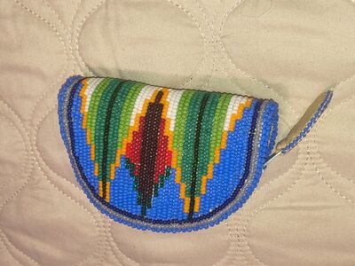native American jewelry and coin purse