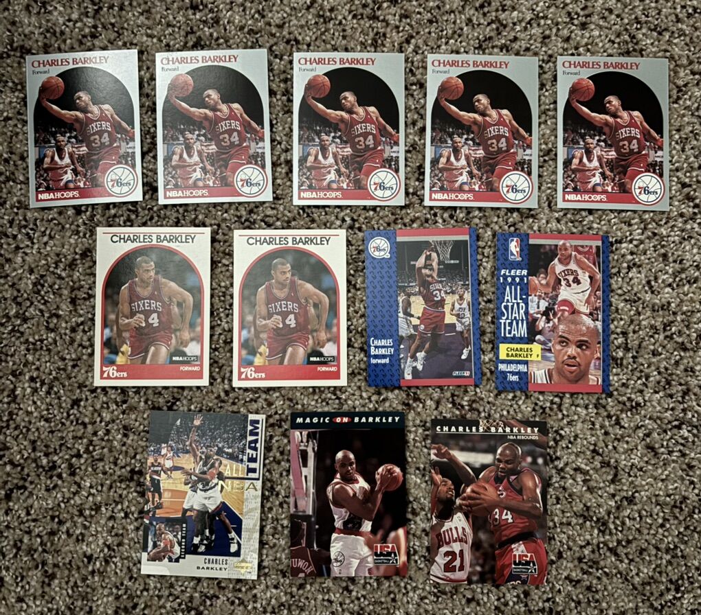 Charles Barkley Base Cards 12 Lot 1989-1993