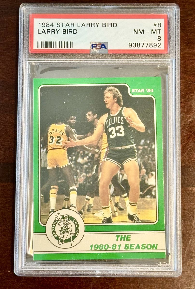 1984 Star #8 Larry Bird Boston Celtics PSA 8 NM-MT