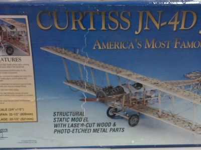 Curtiss JN-4D Jenny (Display Model) - Metal/wood/plastic materials NEW KIT