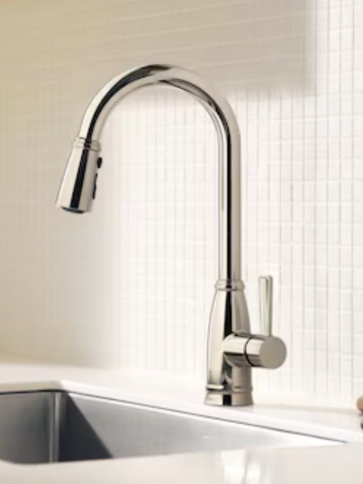 Moen Lilibeth Pulldown Kitchen Faucet - Polished Nickel (Premium Finish)