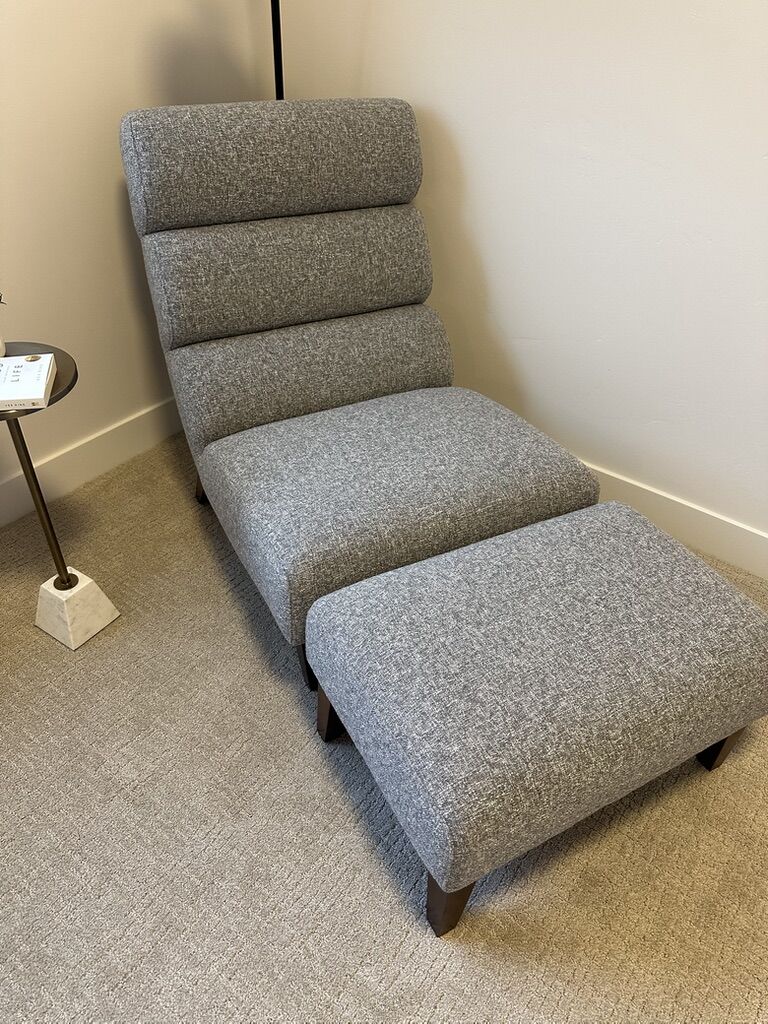 Chair and ottoman set