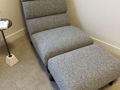 Chair and ottoman set