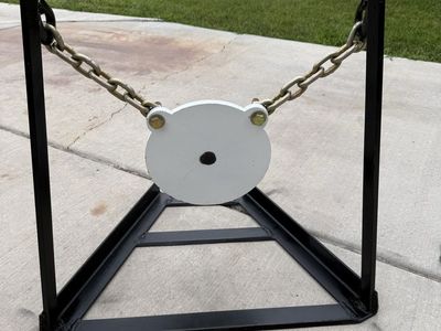 1/2” AR500 Steel Target with custom stand 10”