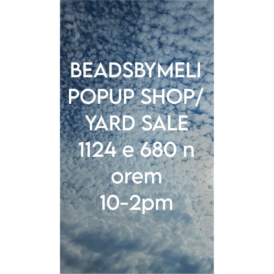 yard sale/ jewelry shop!