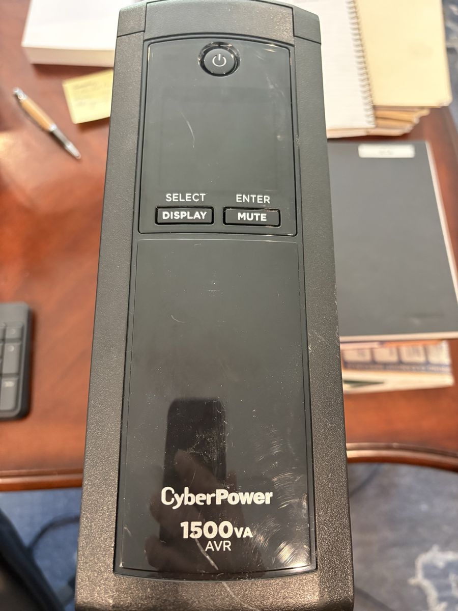 CyberPower 1500VA AVR UPS Battery Backup System with Surge Protection