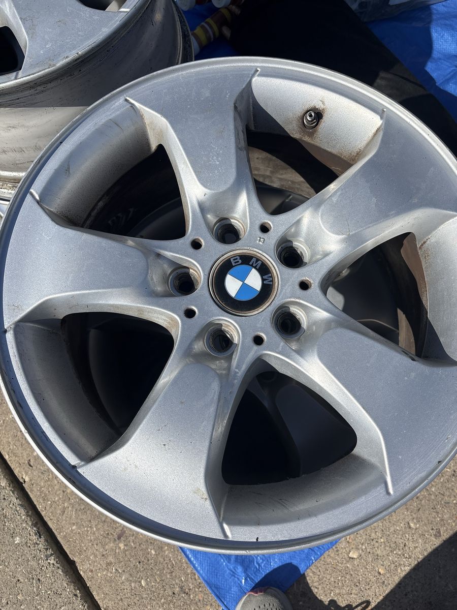 OEM BMW Silver Alloy Wheels Rims Set
