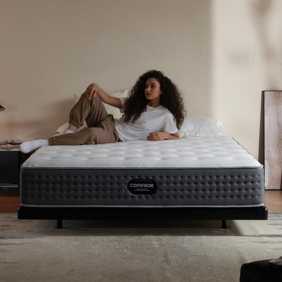 king mattress nice  en clean no stains.