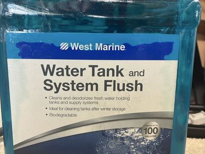 Water tank system flush for water holding tanks.