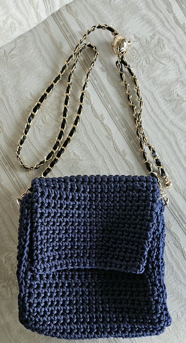 Blue Handbag 8"×7× New