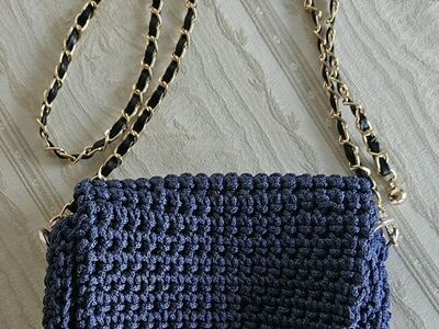 Blue Handbag 8"×7× New