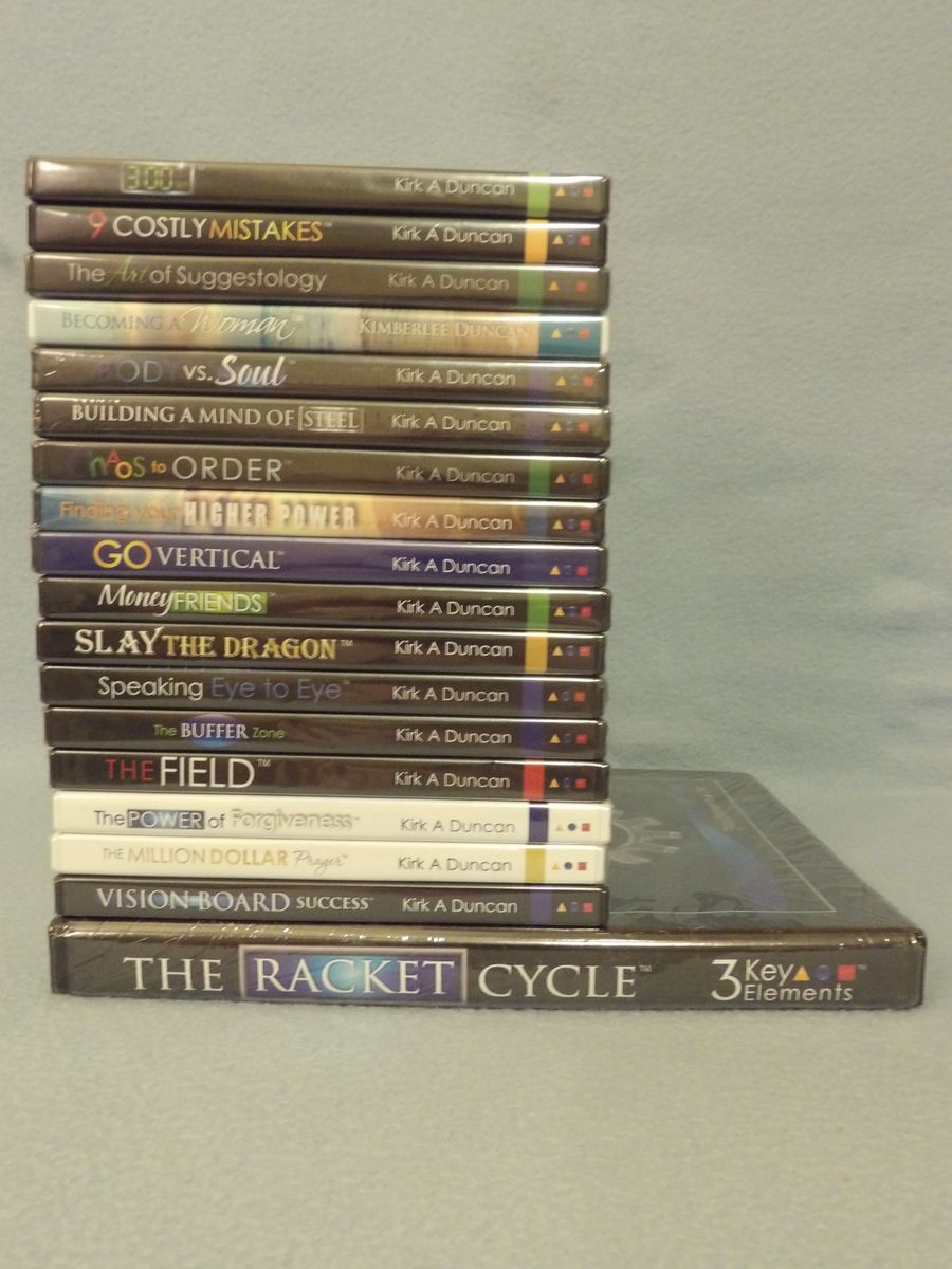 Lot of 18 Kirk & Kim Duncan~Ann Washburn~3 Key Elements~Life Coaching Recordings - 17 NEW, 1 pre-owned