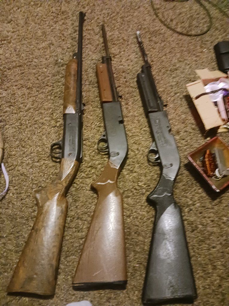 Lot of 3 pelet/   bb guns Vintage Air Rifles