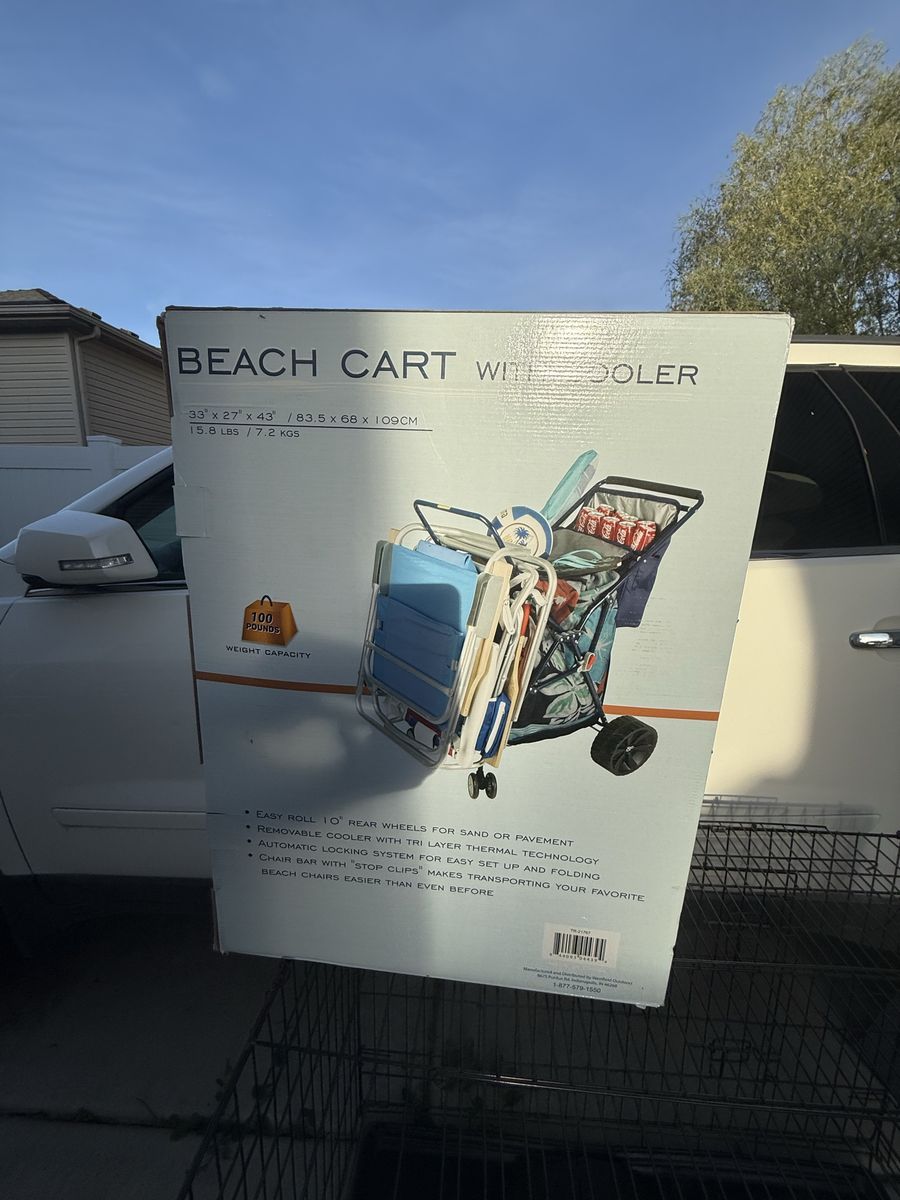 Beach Cart W/Cooler (Brand New)