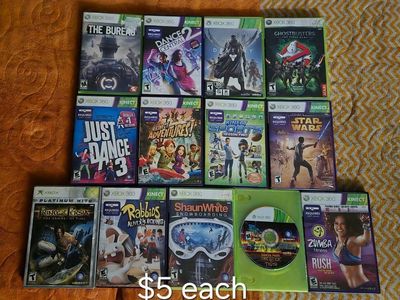 Xbox 360 games $5 each including Kinect Sports Season 2! trades considered!