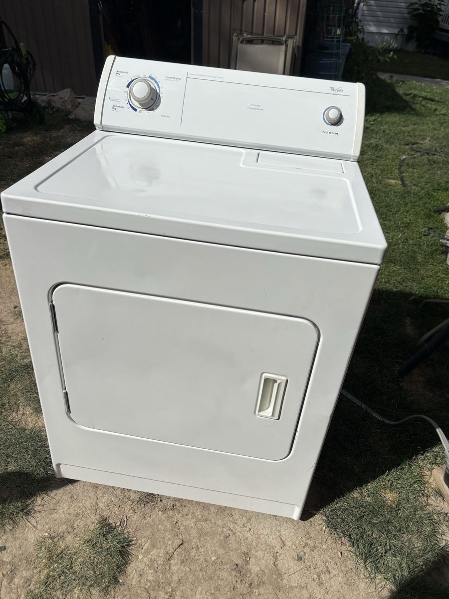 Whirlpool extra large capacity electric dryer