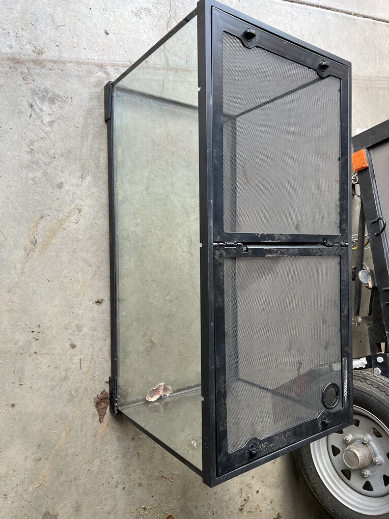 50-Gallon Glass Terrarium with Locking Screen Lids