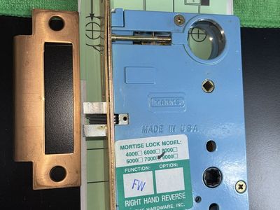 MARKS Mortise Lock Body 7FW/10A Satin Bronze RHR